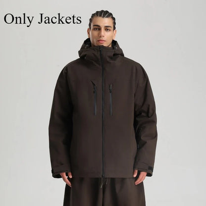 Unisex Winterjacke mit Kapuze für Snowboard Ski Outdoor