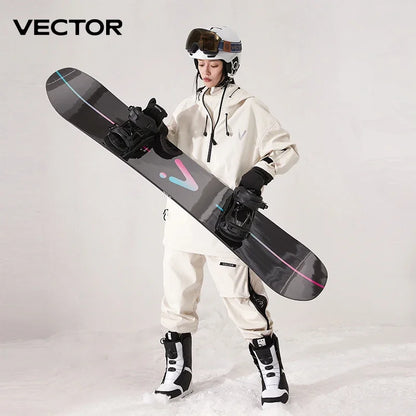 Unisex Ski Anorak Jacke & Hose Set - Wasserabweisend, Kapuze