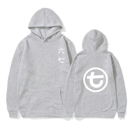 Unisex Kapuzenpullover mit Kängurutasche und Front-/Rückenprint