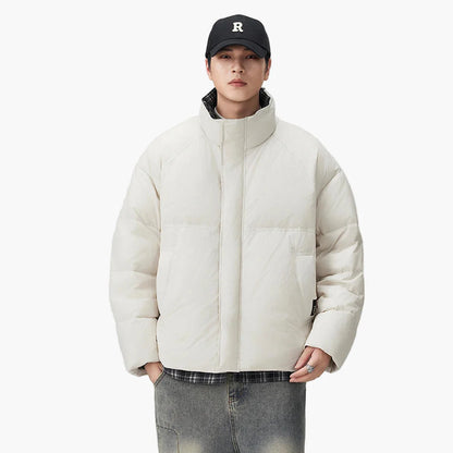 Herren Oversized Pufferjacke im Streetwear-Stil für Alltag und Freizeit