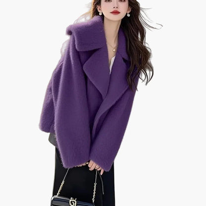 Damen Oversize Mantel im eleganten Street-Style für Alltag und Büro