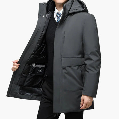 Herren Business Wintermantel – Eleganter Parka für Büro & Alltag