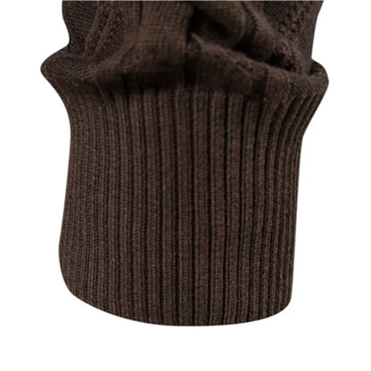 Herren Strickjacke Cardigan mit Schalkragen & Rautenmuster