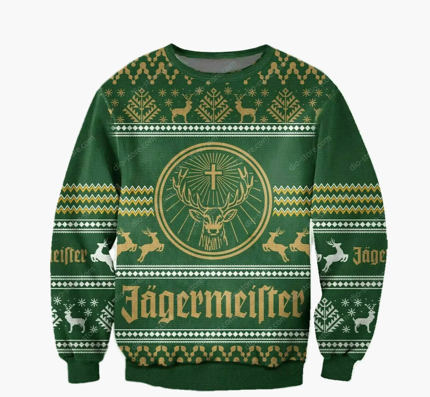 Herren Jägermeister Ugly Christmas Sweater – Festlicher Pullover für Weihnachten & Winterpartys