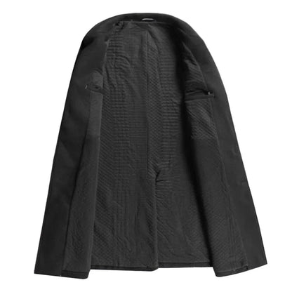 Herren Eleganter Business Mantel – Klassischer Langer Blazer für Büro & Alltag