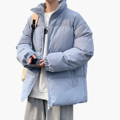 Herren Steppjacke im lässigen Hong Kong Style – Warme Winterjacke für Alltag und Freizeit