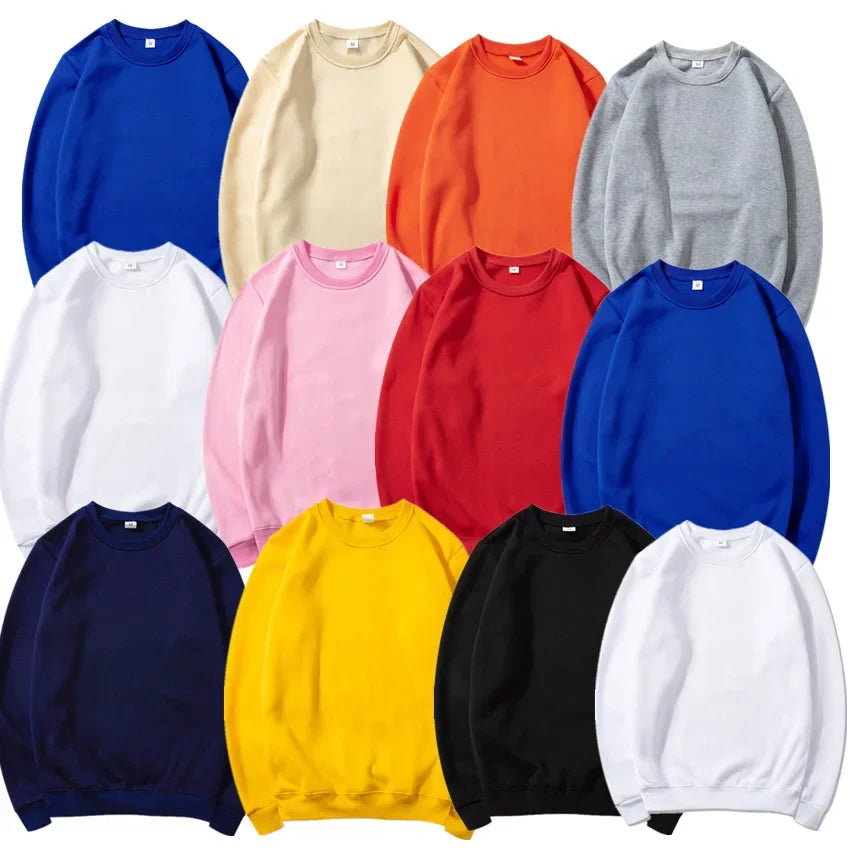 Unisex Langarm Sweatshirt Pullover Rundhalsausschnitt Freizeit