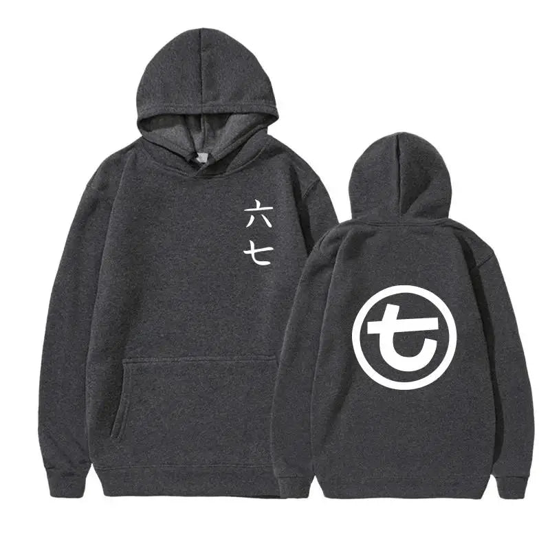 Unisex Kapuzenpullover mit Kängurutasche und Front-/Rückenprint