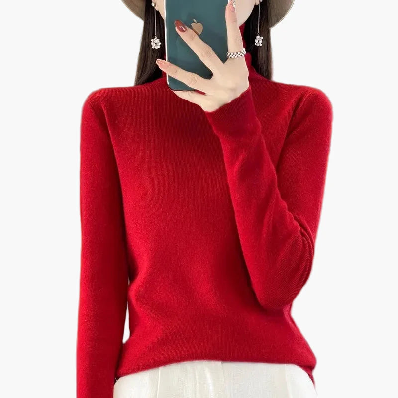 Damen Rollkragenpullover Elegant Weich Modern Alltag & Büro