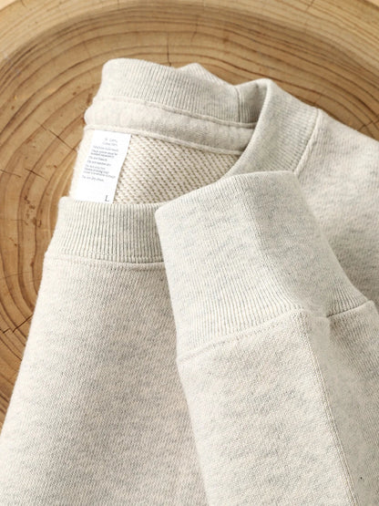 Unisex Langarm Sweatshirt Rundhals Pullover Gerippte Bündchen – Mehrfarbig