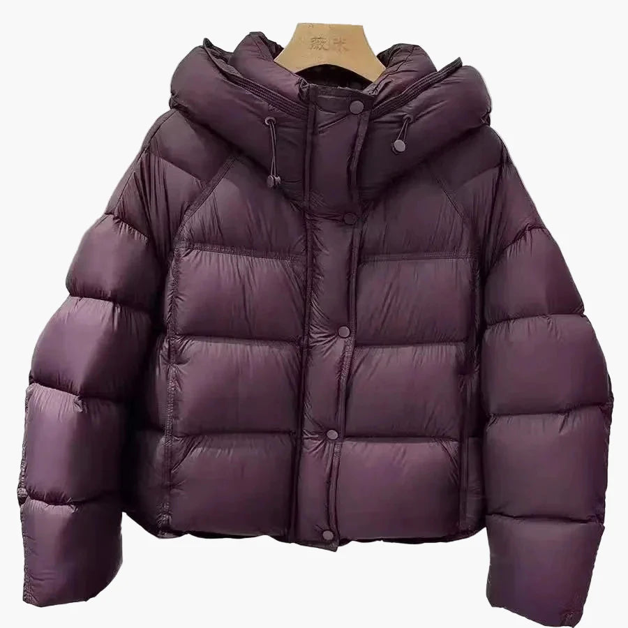 Damen Steppjacke Winter Warm Pufferjacke mit Kapuze – Modischer Alltagsbegleiter