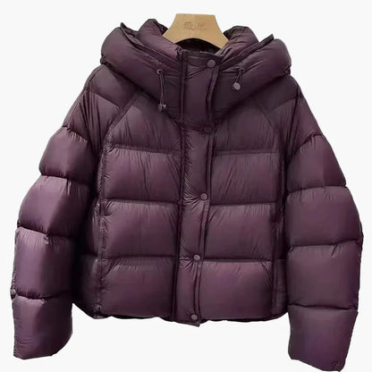 Damen Steppjacke Winter Warm Pufferjacke mit Kapuze – Modischer Alltagsbegleiter
