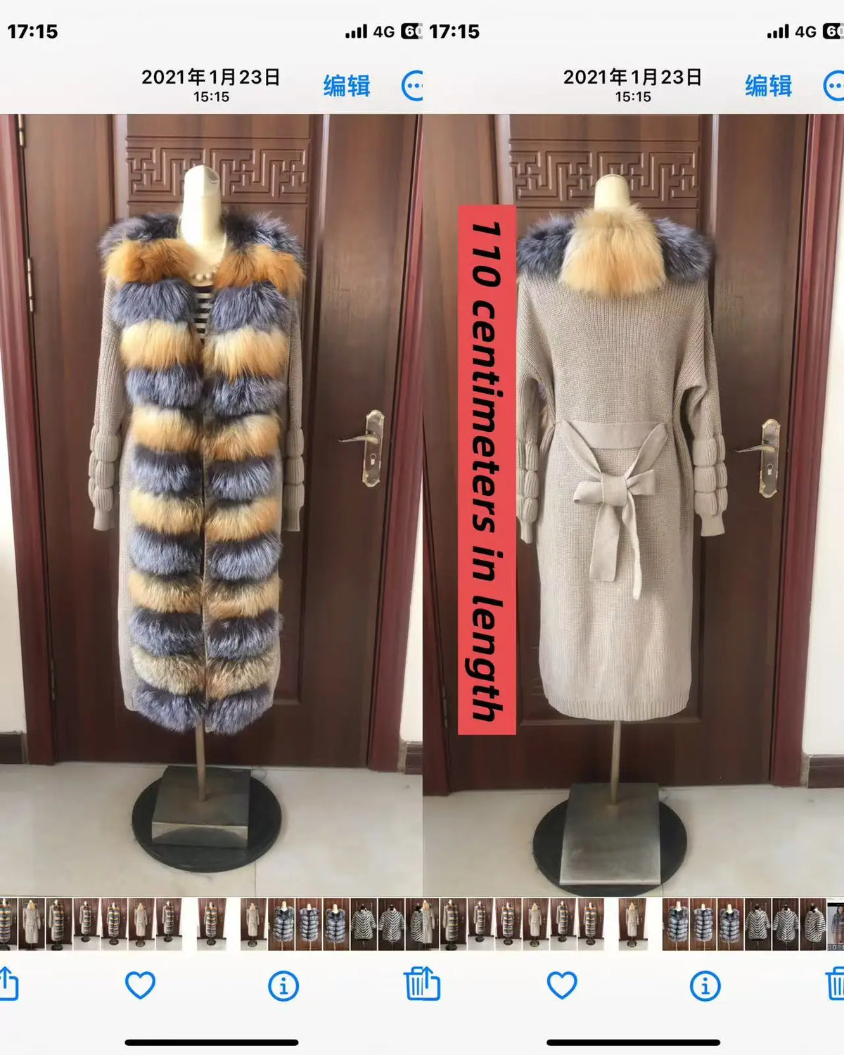 Damen Kapuzen Kunstpelz Mantel Langarm Winterjacke