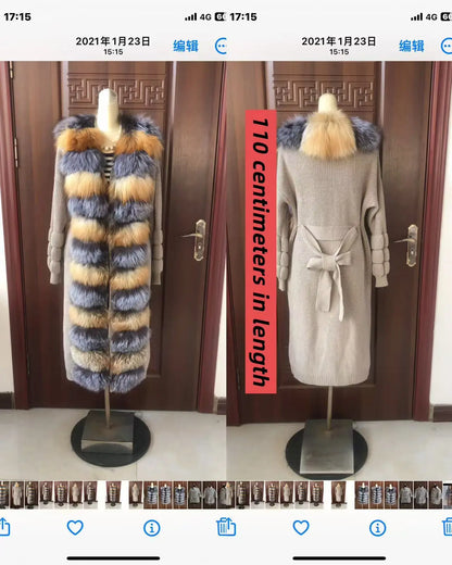 Damen Kapuzen Kunstpelz Mantel Langarm Winterjacke