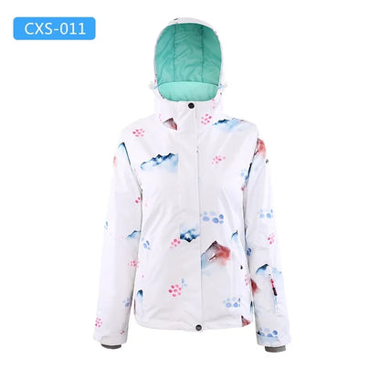 Damen Ski-Snowboardjacke mit Kapuze Wind- & Wasserabweisend