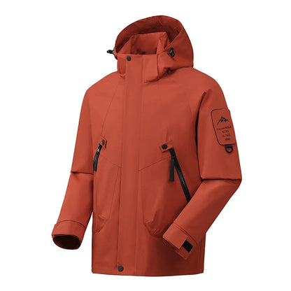 Unisex Outdoorjacke mit Kapuze – Wasserdicht & Winddicht, Mehrere Farben
