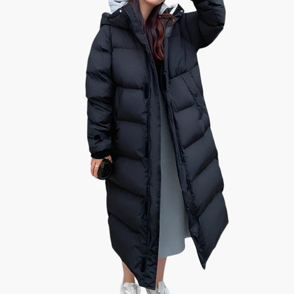 Damen Lange Winter Steppjacke Parka – Wasserdicht & Warm, Modischer Puffer für Alltag & Outdoor