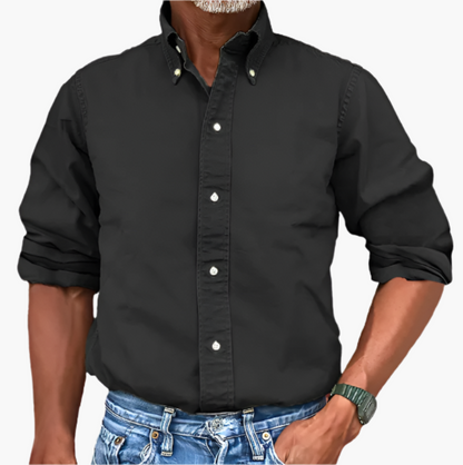 Herren Freizeit-Hemd mit Button-Down-Kragen – Klassischer Look für Alltag & Büro