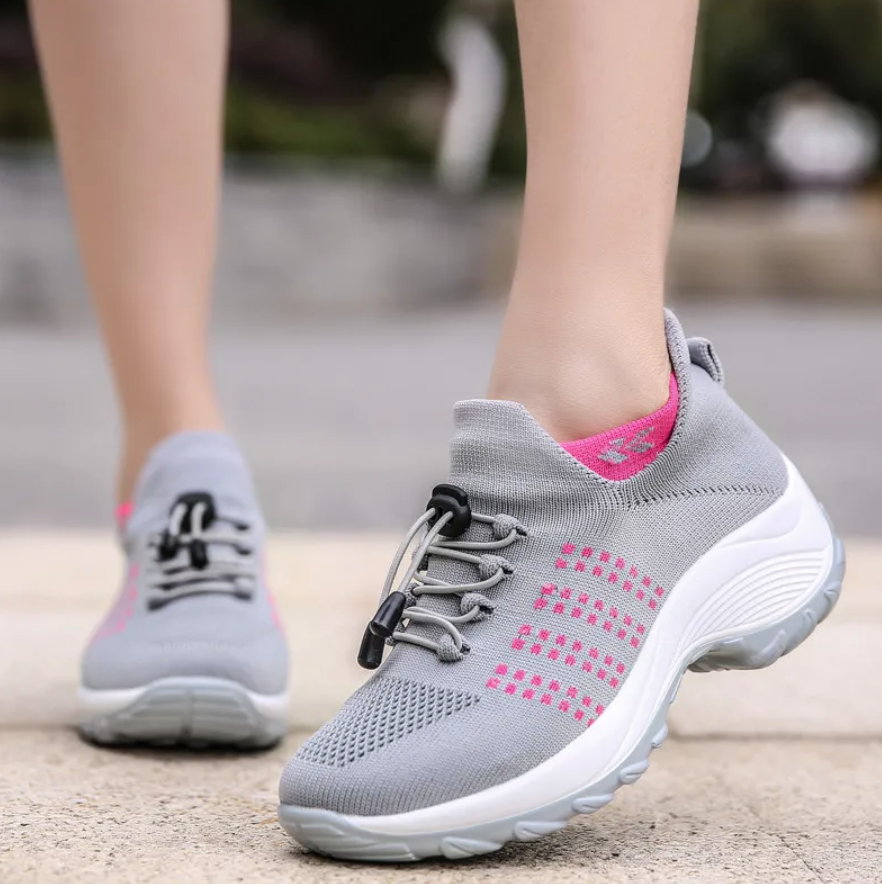 Damen Komfort-Sneaker für Alltag und Fitness – Atmungsaktive Orthopädische Turnschuhe