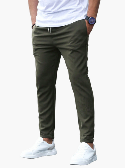 Herren Chino-Hose im Slim-Fit Design mit Kordelzug