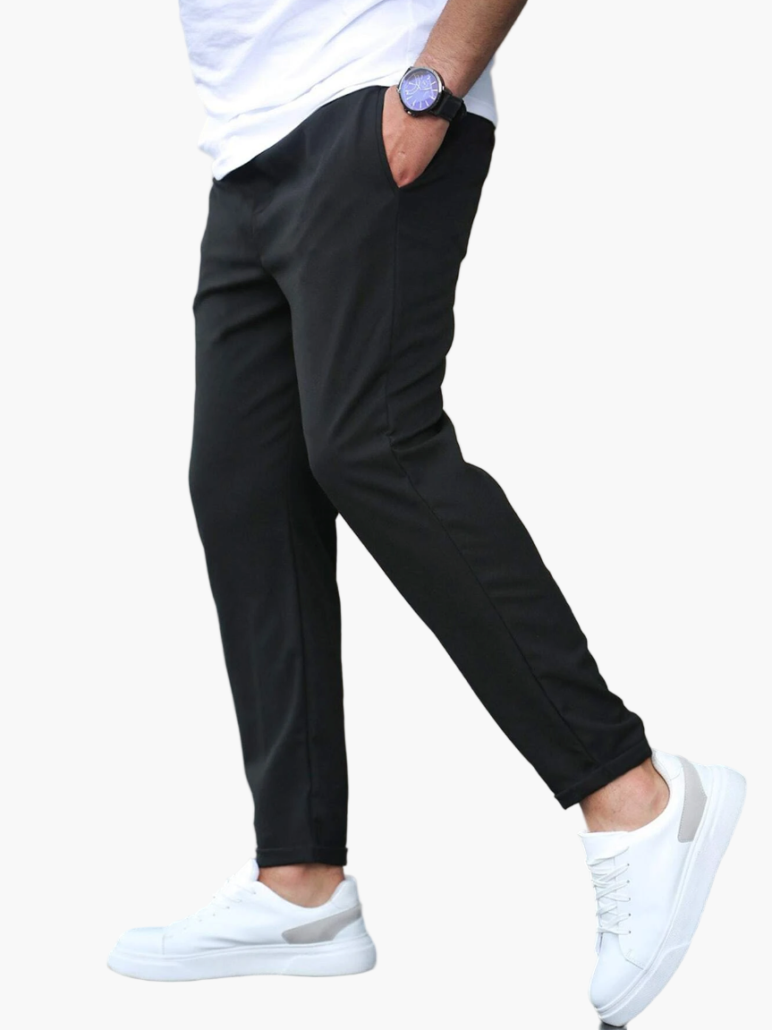 Herren Chino-Hose im Slim-Fit Design mit Kordelzug