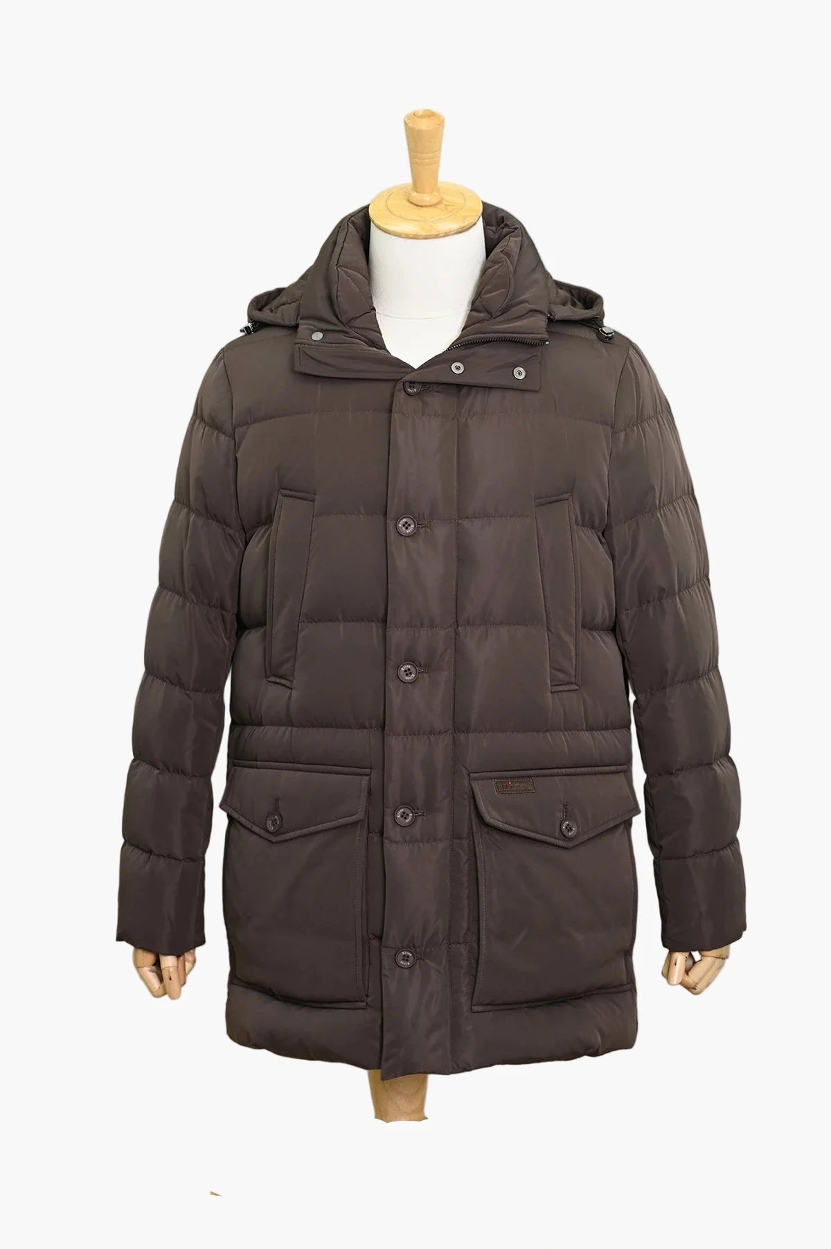 Herren Winter Steppmantel mit Kapuze – Eleganter Outdoor Parka für kalte Tage