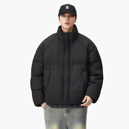 Herren Oversized Pufferjacke im Streetwear-Stil für Alltag und Freizeit