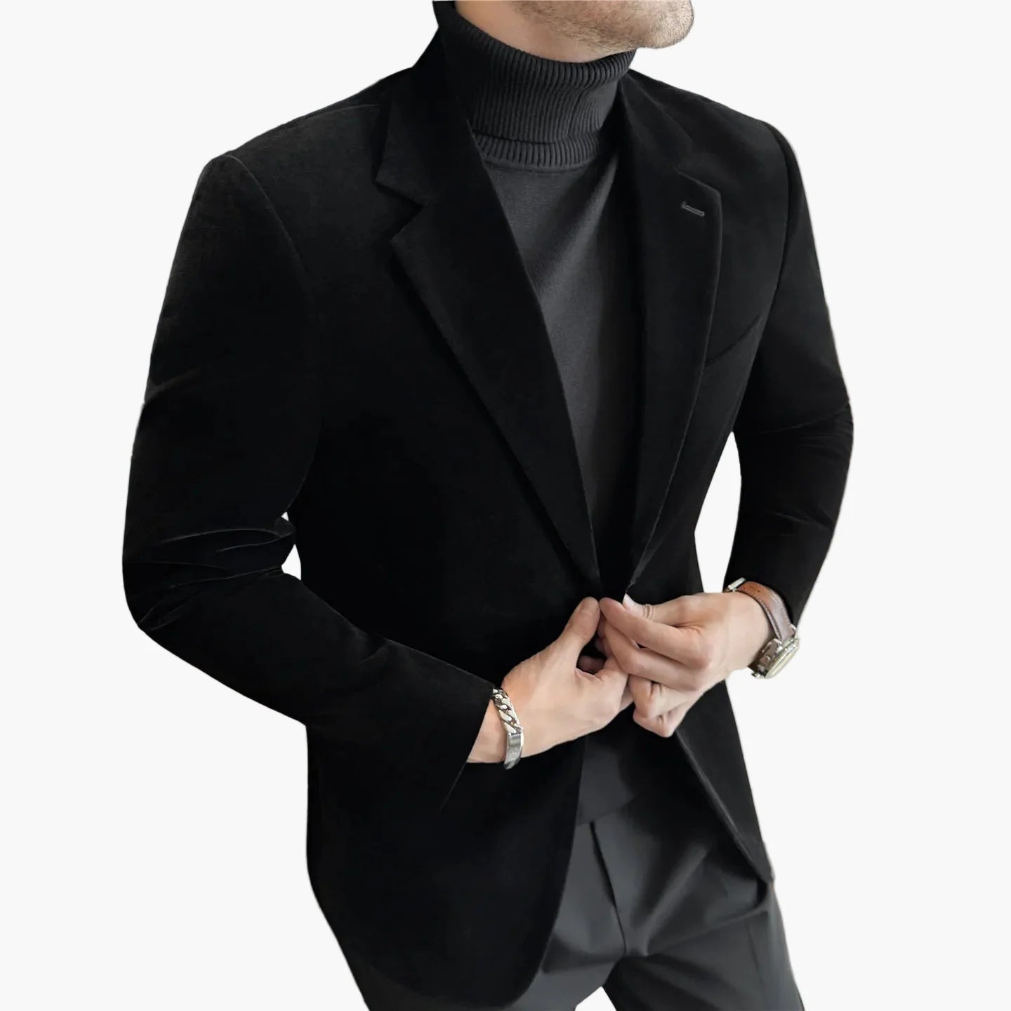 Herren Elegantes Business Sakko – Modernes Slim Fit Blazer für Büro & Events