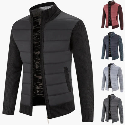 Herren Steppstrickjacke mit Reißverschluss – Modischer Freizeit- und Alltagsbegleiter