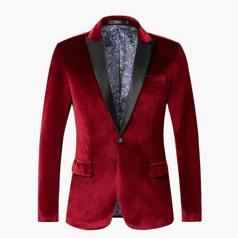 Herren Samt Sakko Smokingjacke Elegant für festliche Anlässe und Abendveranstaltungen