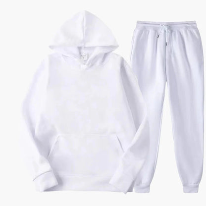 Damen Freizeit Kapuzenpullover & Jogginghose Set – Bequemer Loungewear Anzug für Alltag & Sport