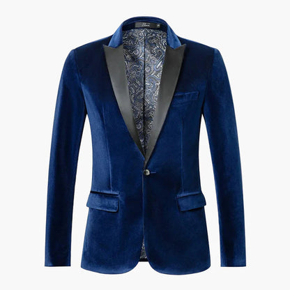 Herren Samt Sakko Smokingjacke Elegant für festliche Anlässe und Abendveranstaltungen