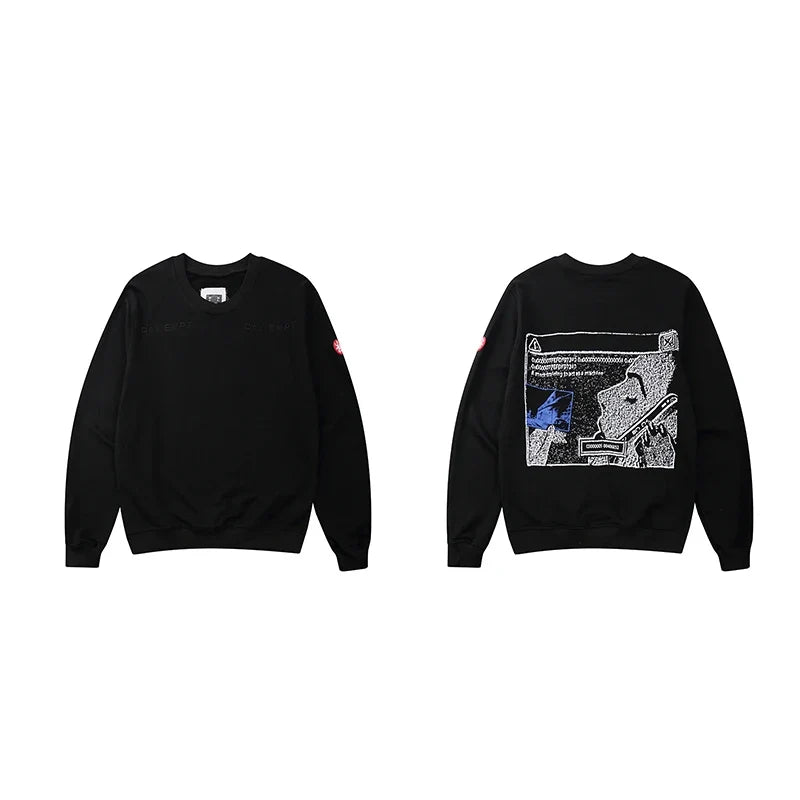 Unisex Sweatshirt mit Rundhalsausschnitt und Grafikprint