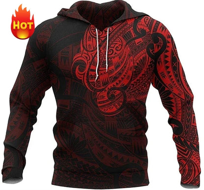 Hoodie mit Kapuze, Langarm, Allover-Print, grafisches Muster