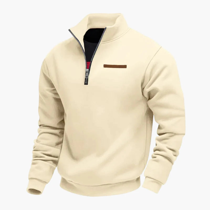 Herren Halbzip-Fleece Pullover – Bequemer Casual-Style für Reisen und Alltag