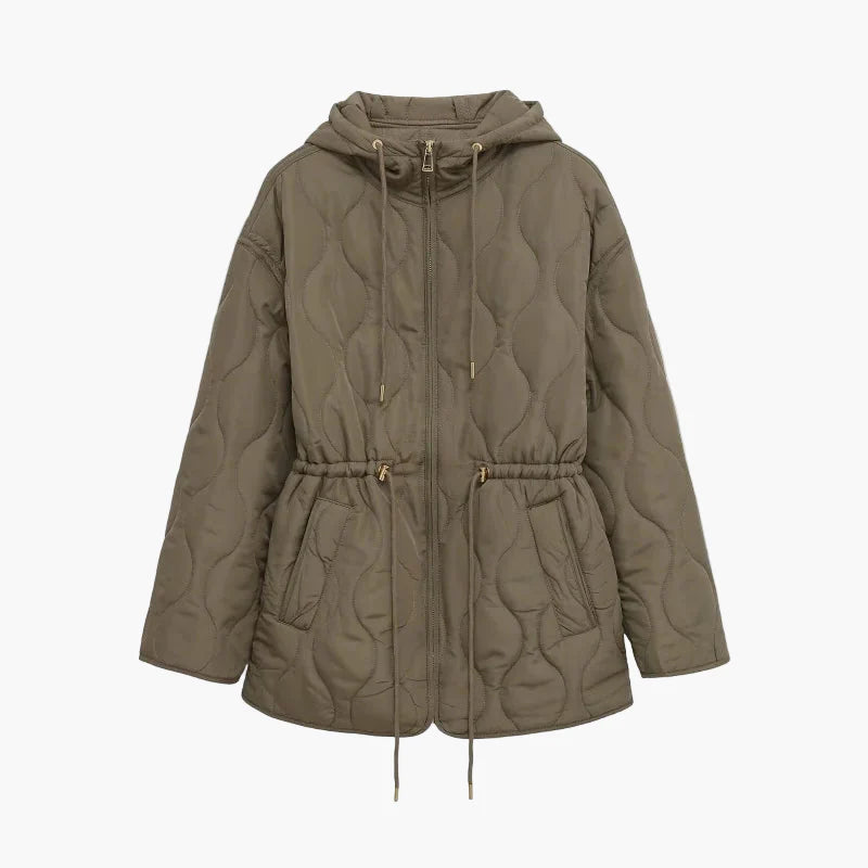 Damen Steppjacke mit Kapuze – Modische Übergangsjacke für Herbst und Winter