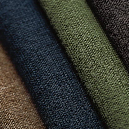 Herren Mock-Neck Pullover Uni-Farben Strickpullover Basic