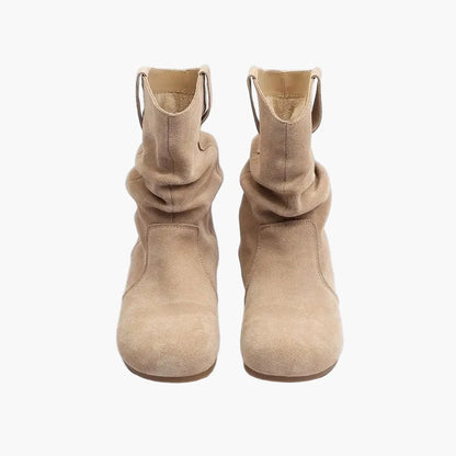 Damen Bequeme Freizeit Stiefel – Modische Slipper Boots für Alltag und Outdoor