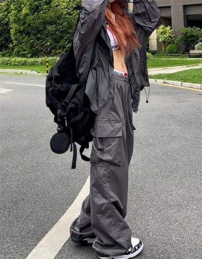 Loose Cargo Hose für Damen - Weite Passform mit Taschen