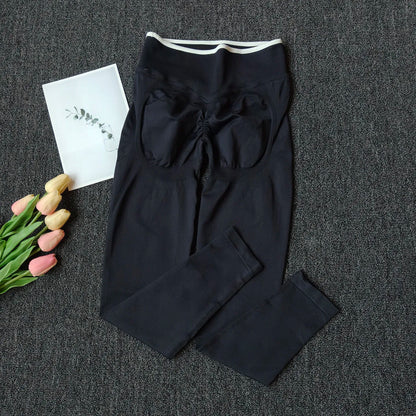 Damen Sport Leggings mit Hoher Taille, Scrunch Butt & Shaping-Effekt