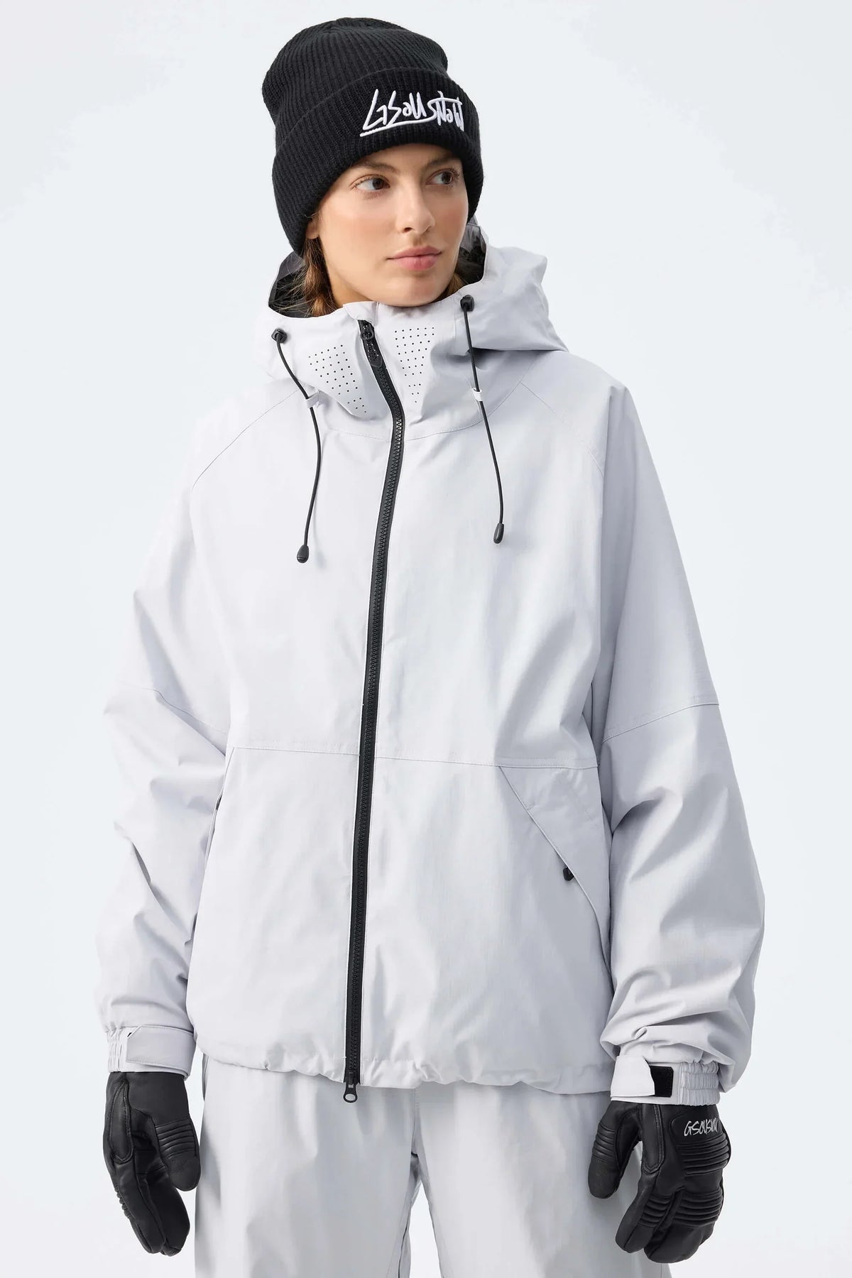 Winter Sportjacke mit Kapuze für Damen, Rosa