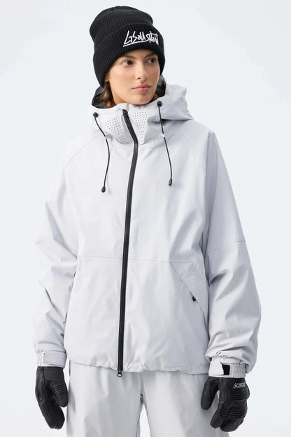 Winter Sportjacke mit Kapuze für Damen, Rosa