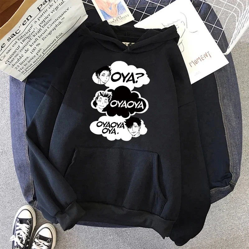 Unisex Kapuzenpullover mit Anime-Druck