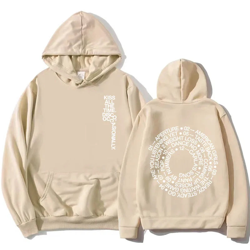 Unisex Kapuzenpullover mit aufgedrucktem Text und Motiv