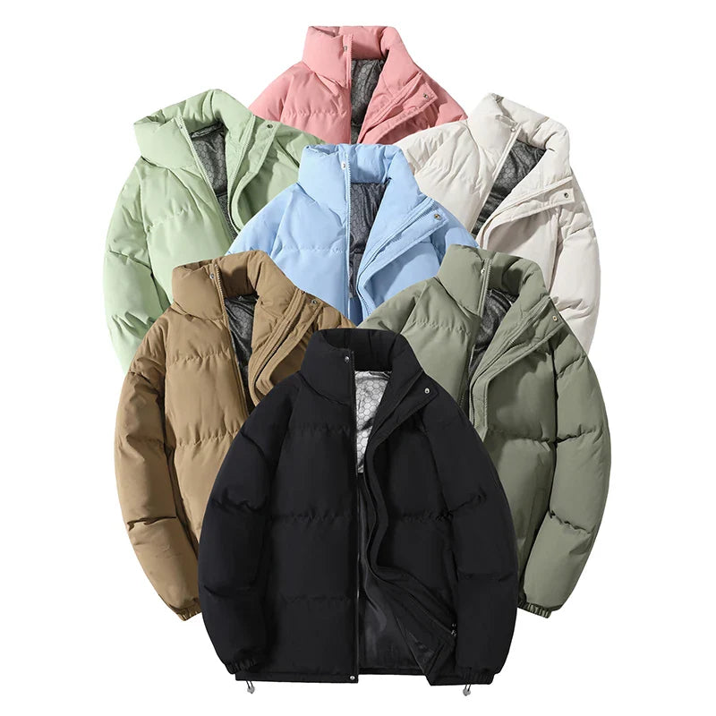 Herren Daunen-Steppjacke Winterjacke Outdoor Streetwear
