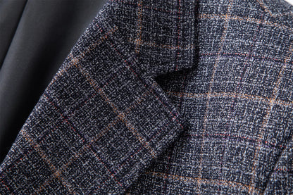 Herren Blazer Modern Kariert Business & Freizeit Elegant