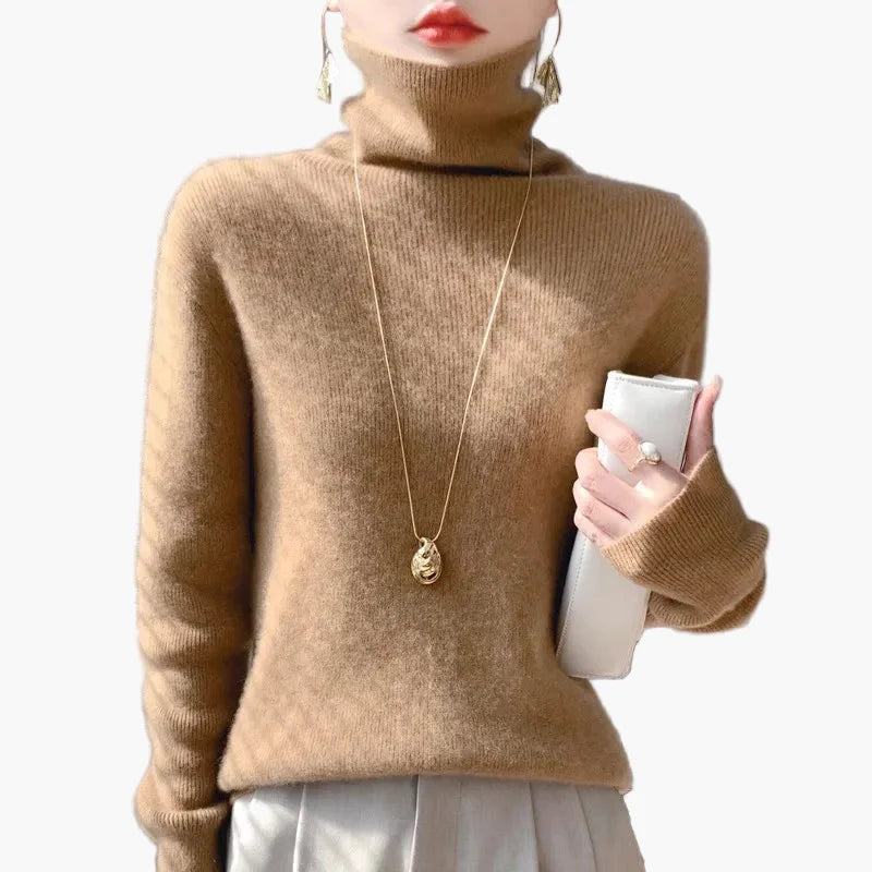 Damen Rollkragenpullover Elegant Weich Modern Alltag & Büro