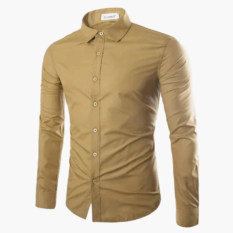 Herren Slim Fit Business Freizeit Hemd – Langarm, Modernes Design, Vielseitig für Büro und Alltag