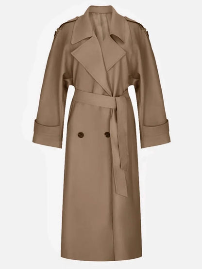 Trenchcoat für Damen mit Gürtel und Doppelreiher