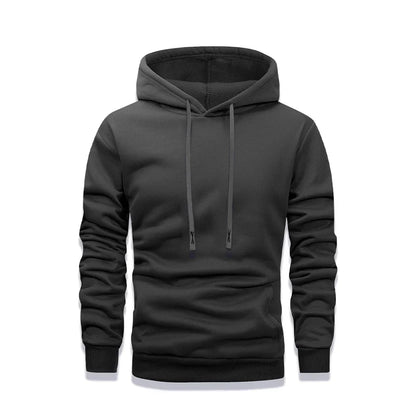 Herren Hoodie Unifarben Kapuzenpullover mit Kängurutasche
